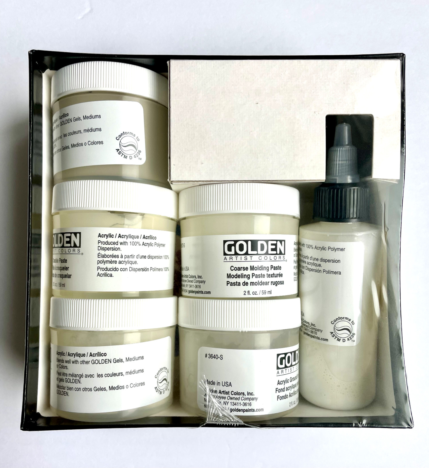NEW Golden Artist Colors Introductory Acrylic Grounds Unopened In Box