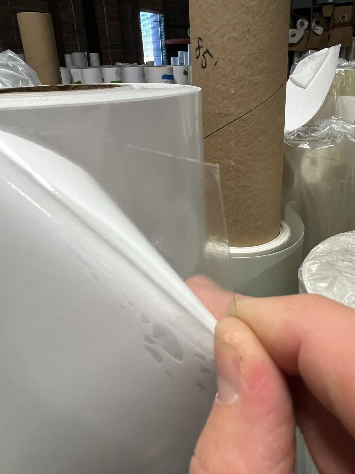 6.0mil Gloss Clear Semi-Rigid Decal Sticker Self-Adhesive Vinyl Solvent & Latex