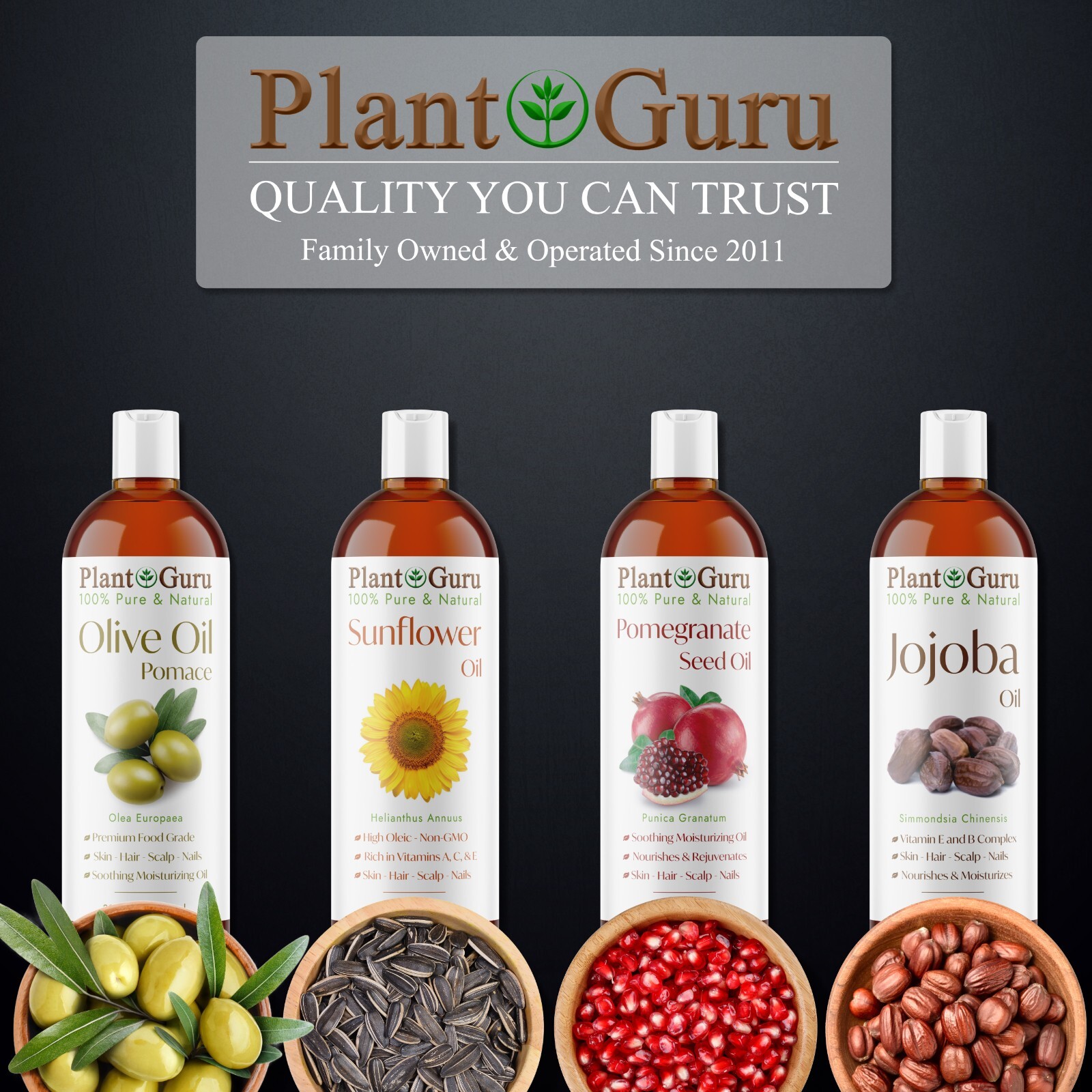 Pomegranate Seed Oil 4 oz. Unrefined 100% Pure Cold Pressed For Skin Face Hair
