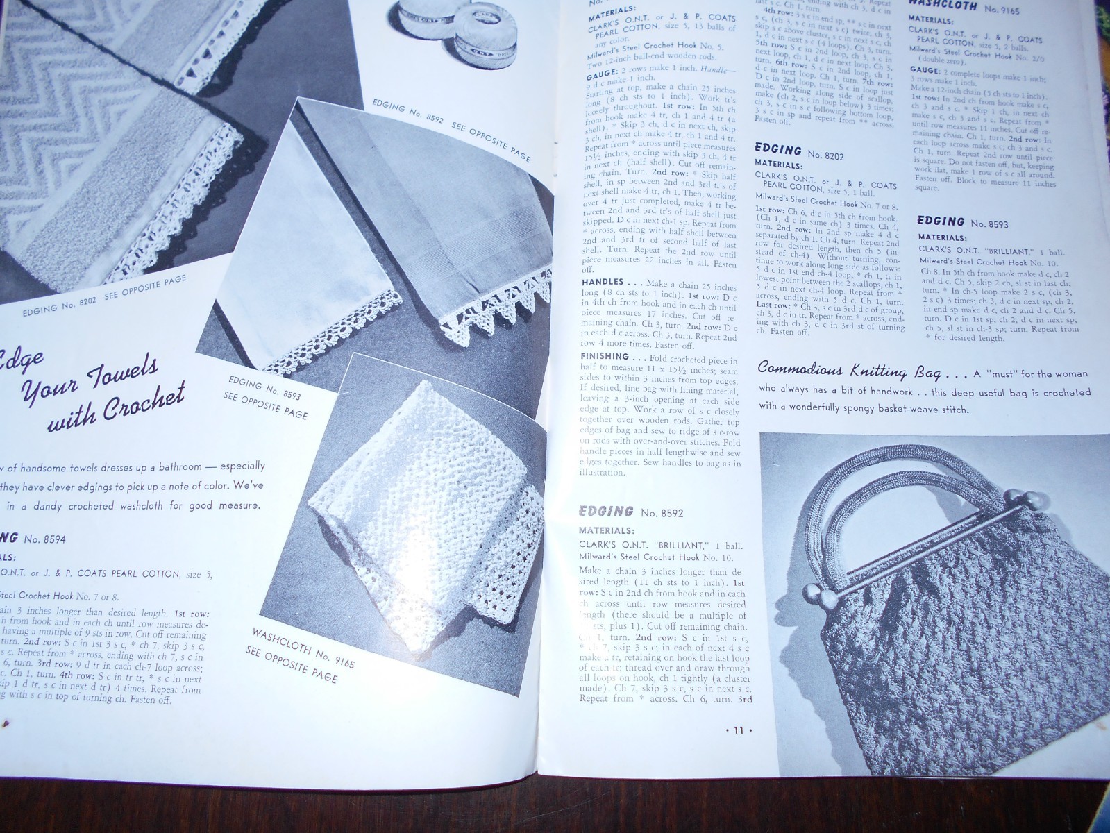 Vintage 6 Crochet Pattern Books for Gifts Bazaar, Star 80-89, Lily 51, Clark 279