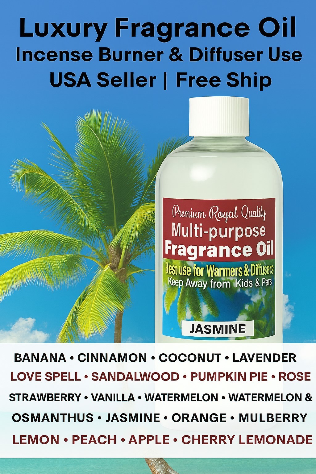 Mix & Match 4-Pack Burning Oils for Diffusers ADD 4 PAY FOR 3 FREE SHIP