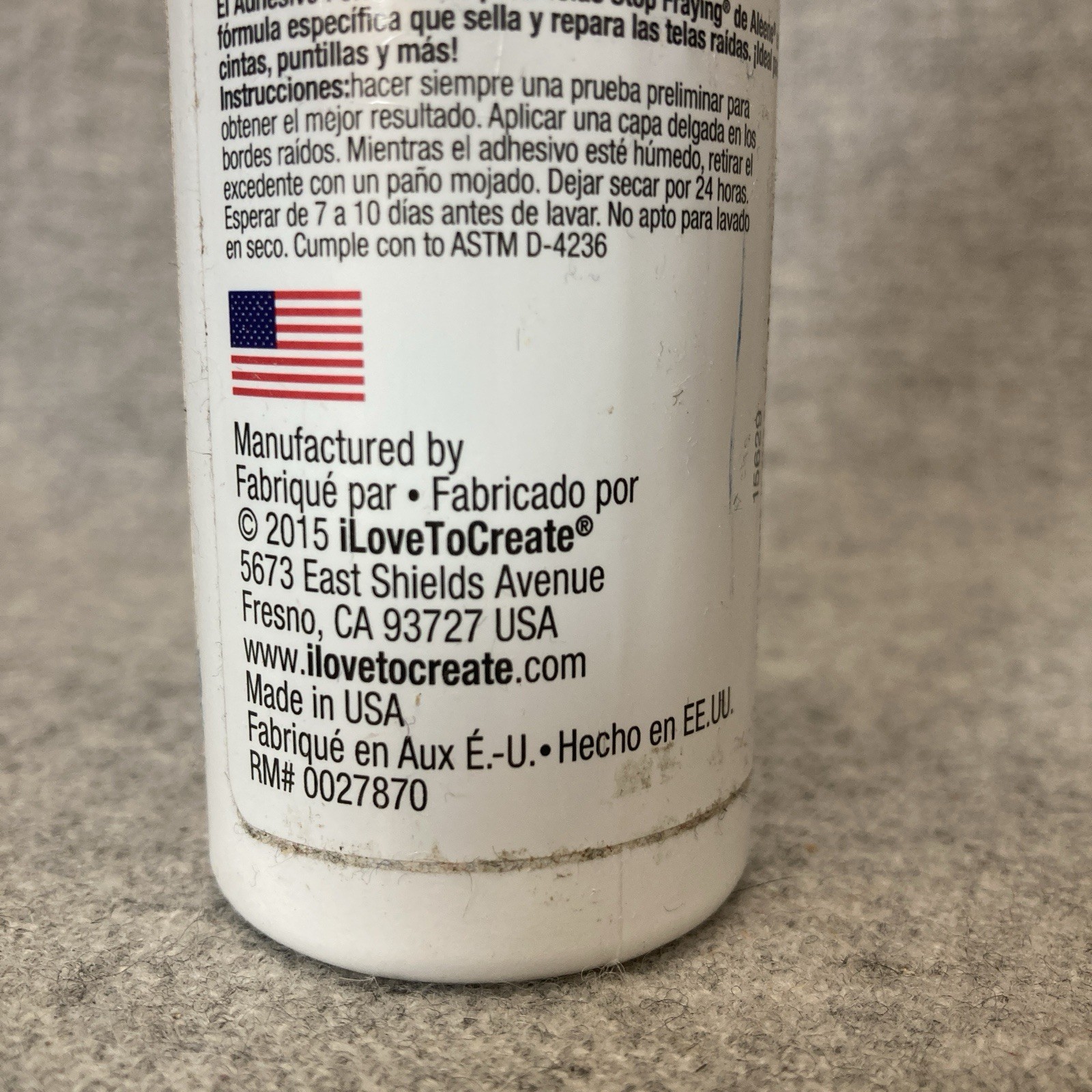 Aleene’s Stop Fraying Permanent Fabric Adhesive Glue 118ml / 4 fl oz 15629 Craft