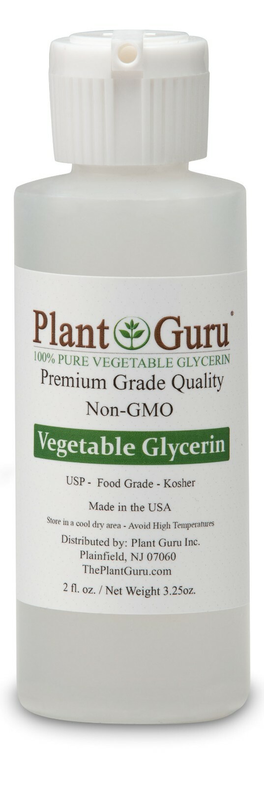 Vegetable Glycerin Propylene Glycol 2 oz Each USP 99.9 % Pure Food Grade VG PG