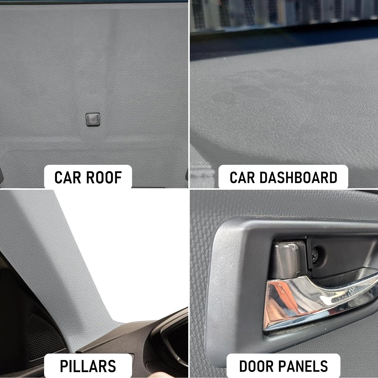 1/8″ Thick Flat Knit Headliner Fabric Foam Back Auto Roof Repair Upholstery US