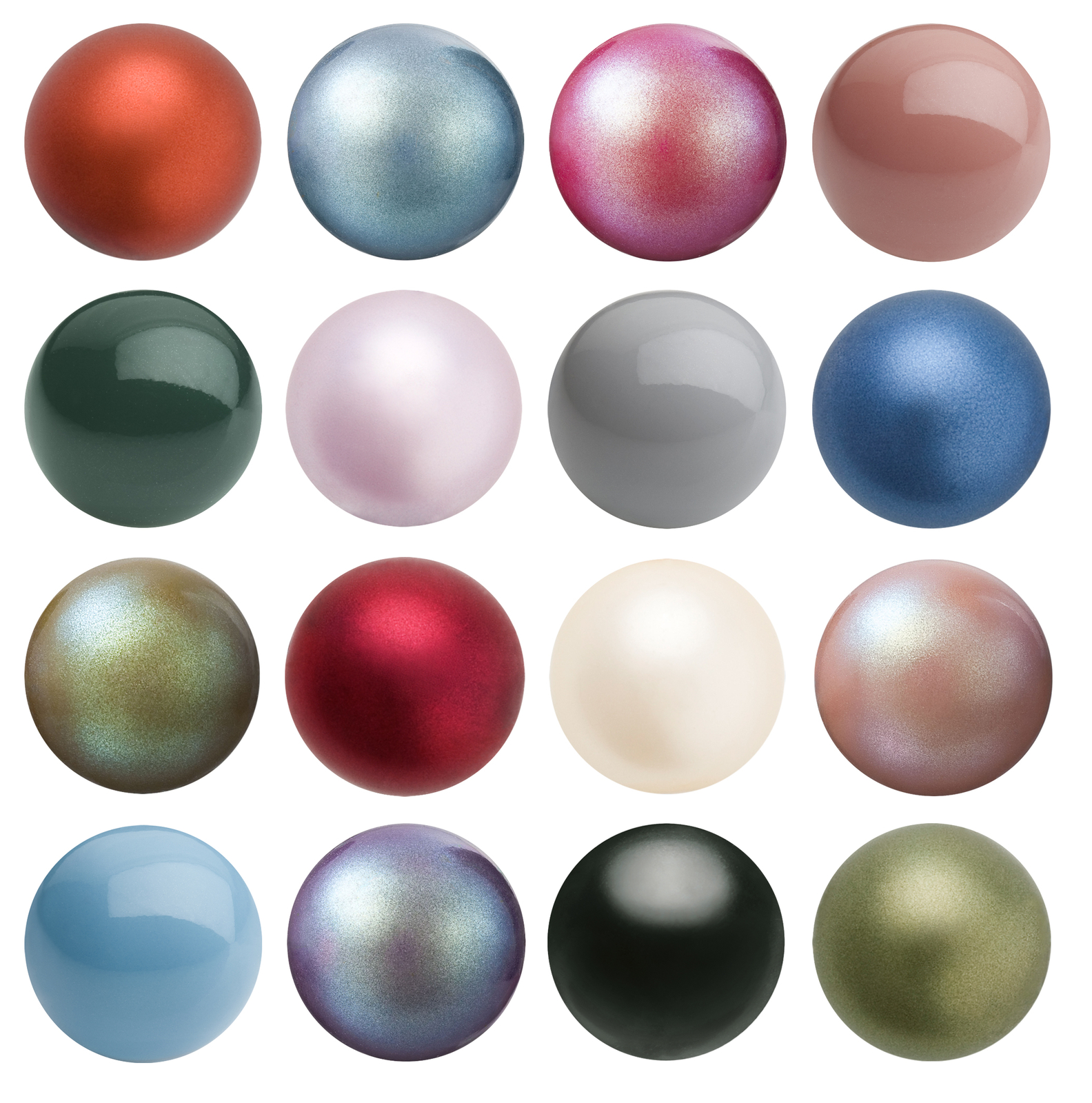 Genuine PRECIOSA 131 10 012 Round MAXIMA Nacre Pearls Half Drilled * Many Colors