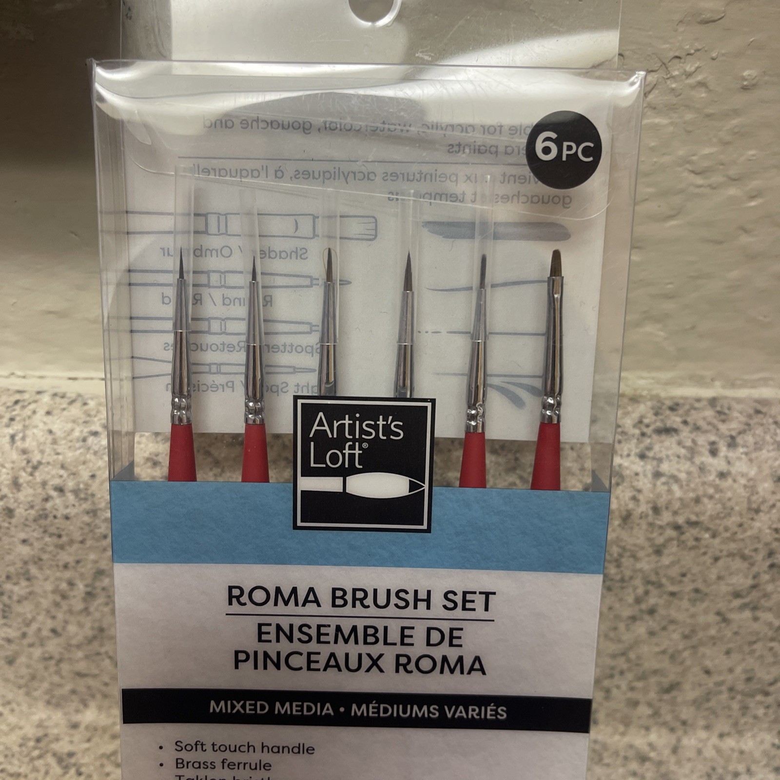 Artist Loft Roma Brush Set 6 PC Mixed Media/Mediums Varies