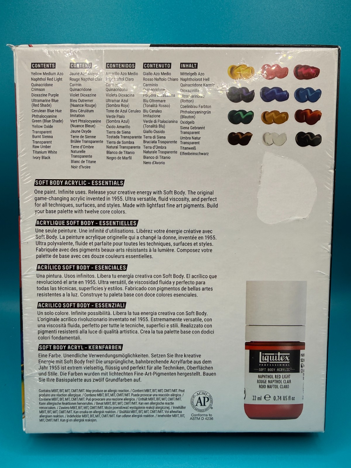 Liquitex Professional Soft Body Acrylic Paint Set 12pcs