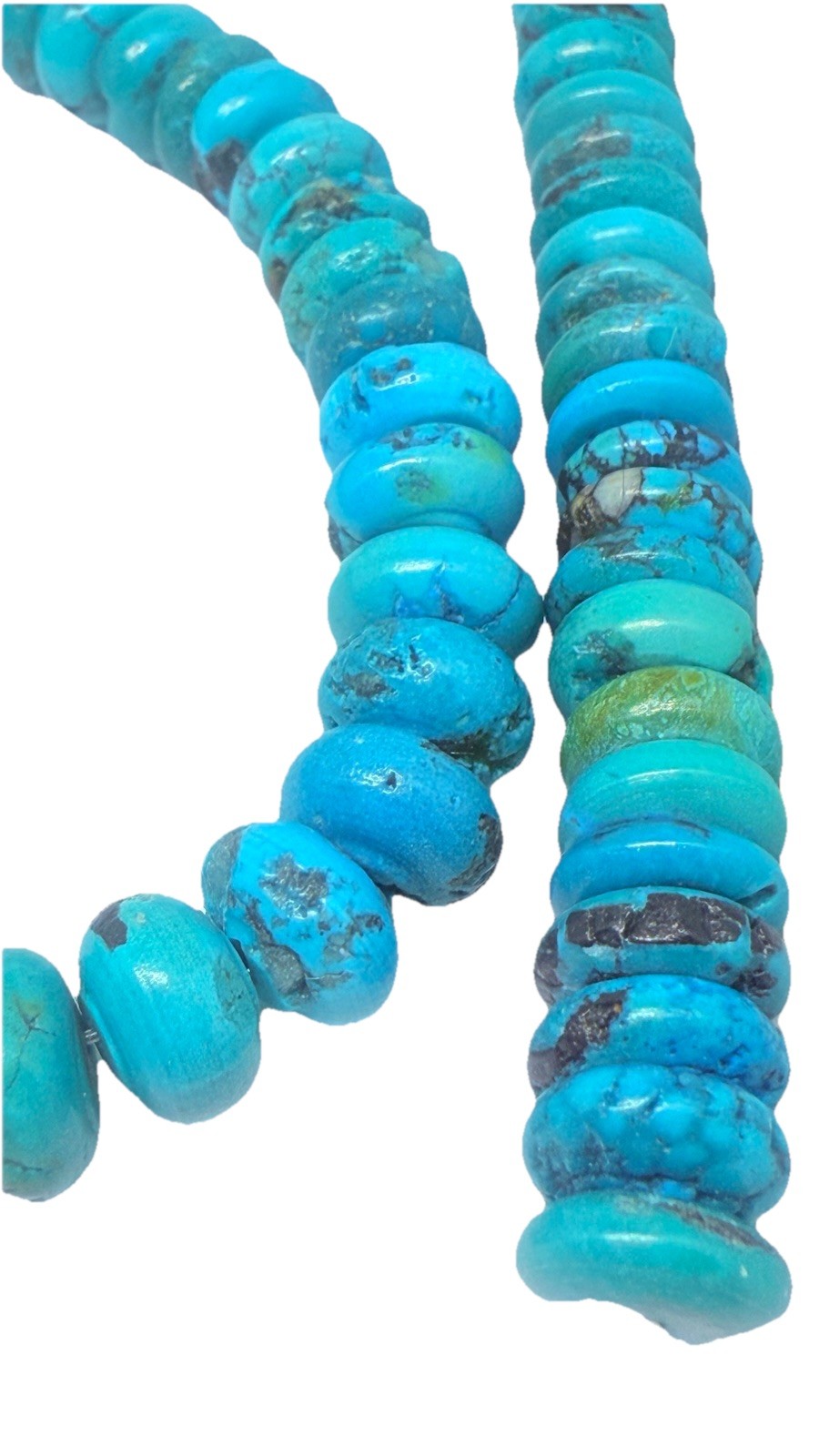 Natural Turquoise Disc Beads 11mm Qty:10