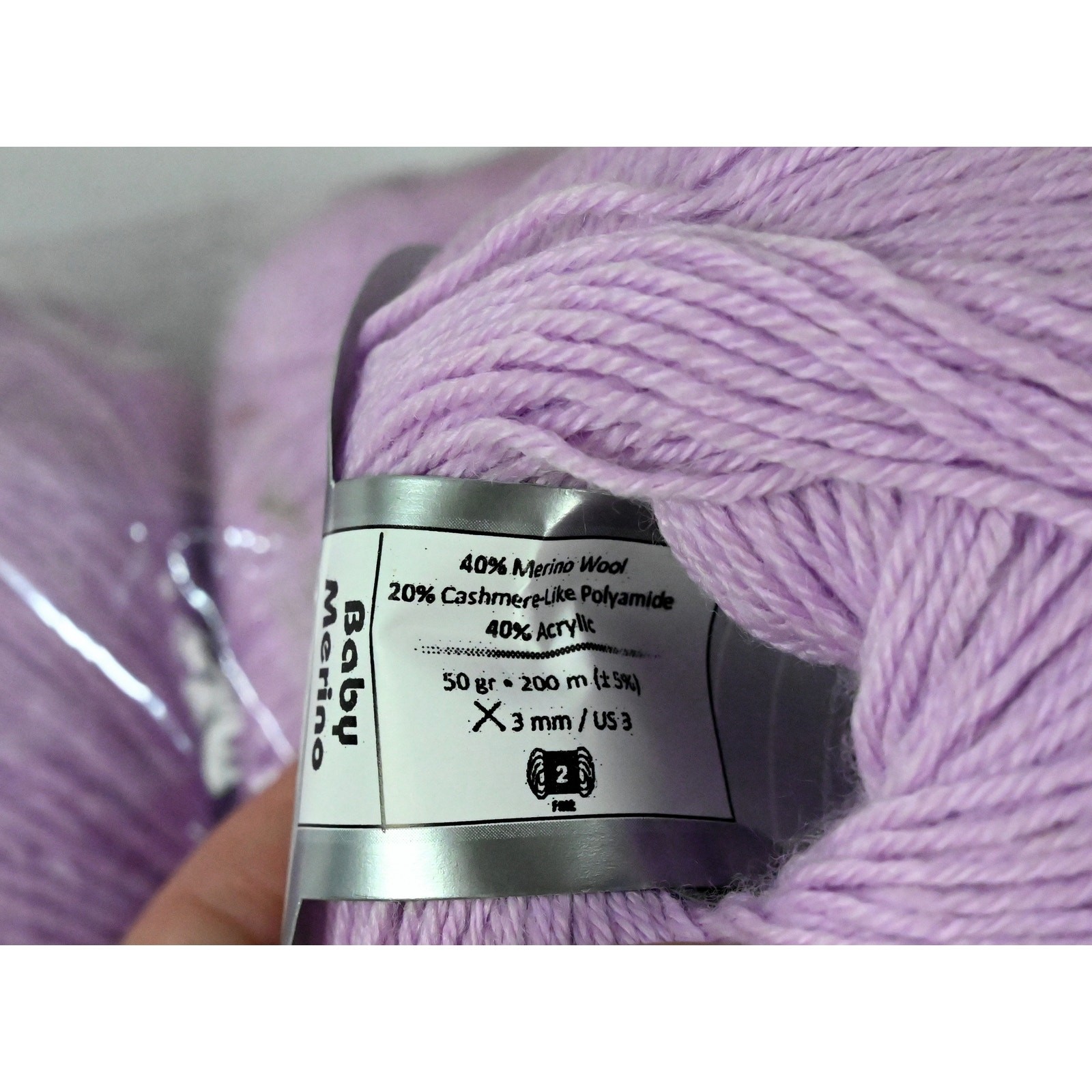 Lot of 15 ICE Yarns Merino/Wool Blend Pastel Yarn Purple Pink Grey NEW