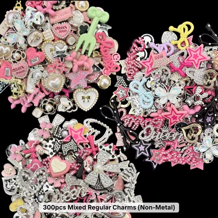 300pc MIXED BLING CHARMS