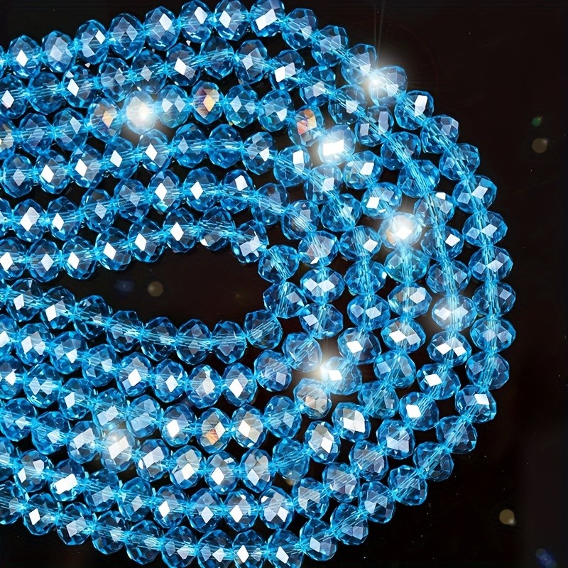 8mm lake blue Austrian artificial crystal beads 60pcs DIY jewelry accessories