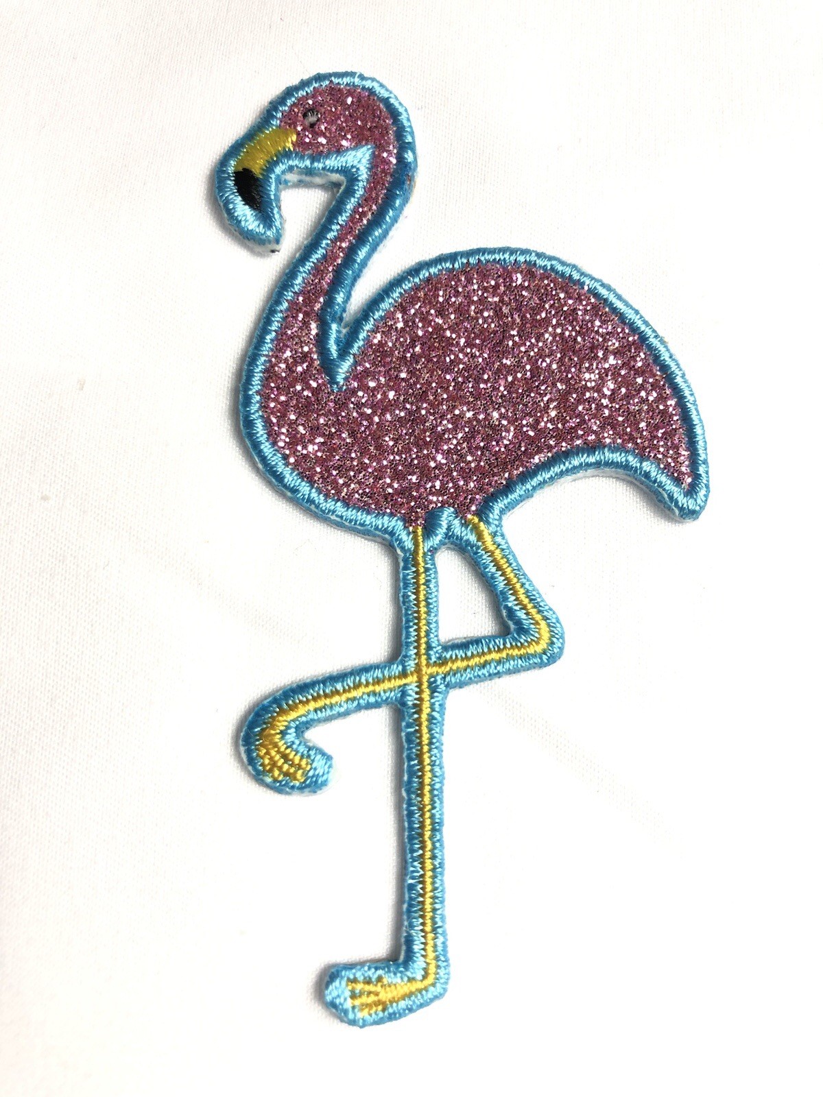 100 PACK Retro Pop Cool Little Things Flamingo Patch Sew or Stick Embroidered