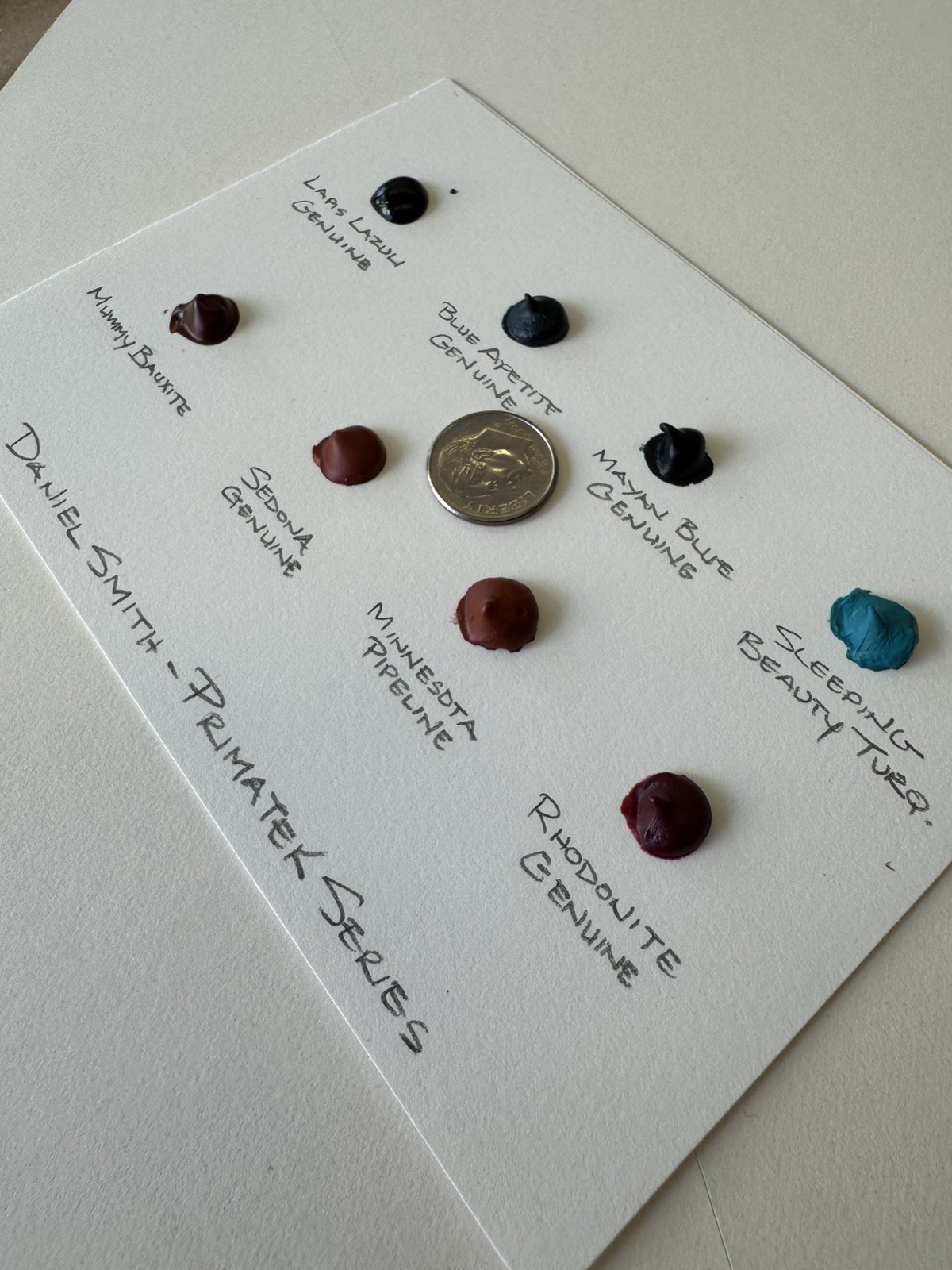 Primatek Color Dot sheets – Daniel Smith Extra Fine Watercolors