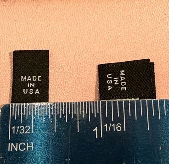 MADE IN USA WOVEN LABELS UNBRANDED (LOT 1000PCS)- COLOR: BLACK