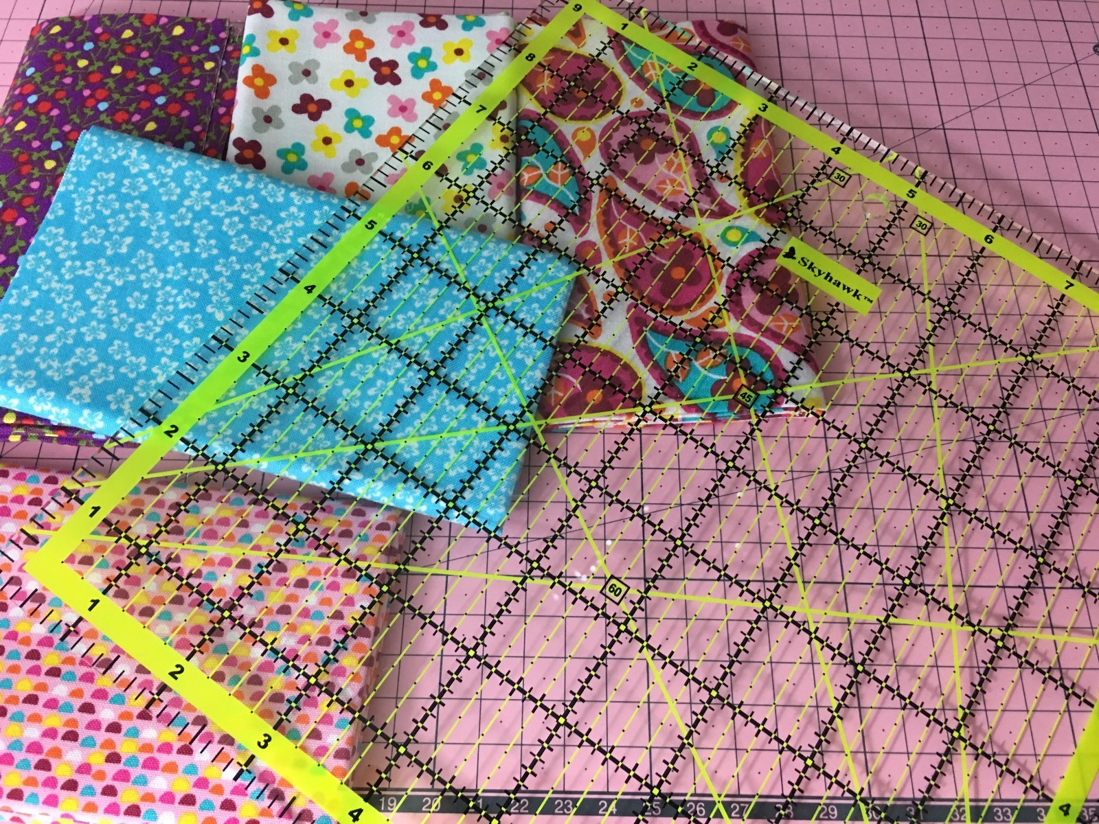 Acrylic Quilting Quilter’s Ruler Combo Pack of 2 – (24″ x 6.5″ and 9.5″ x 9.5″)