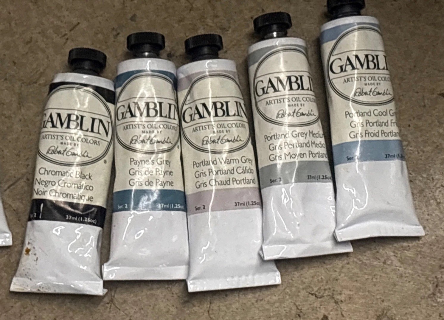 Gamblin Artists’ Oil Paint; 37 ml tubes, 50+ Colors – Choose From Drop Down Menu