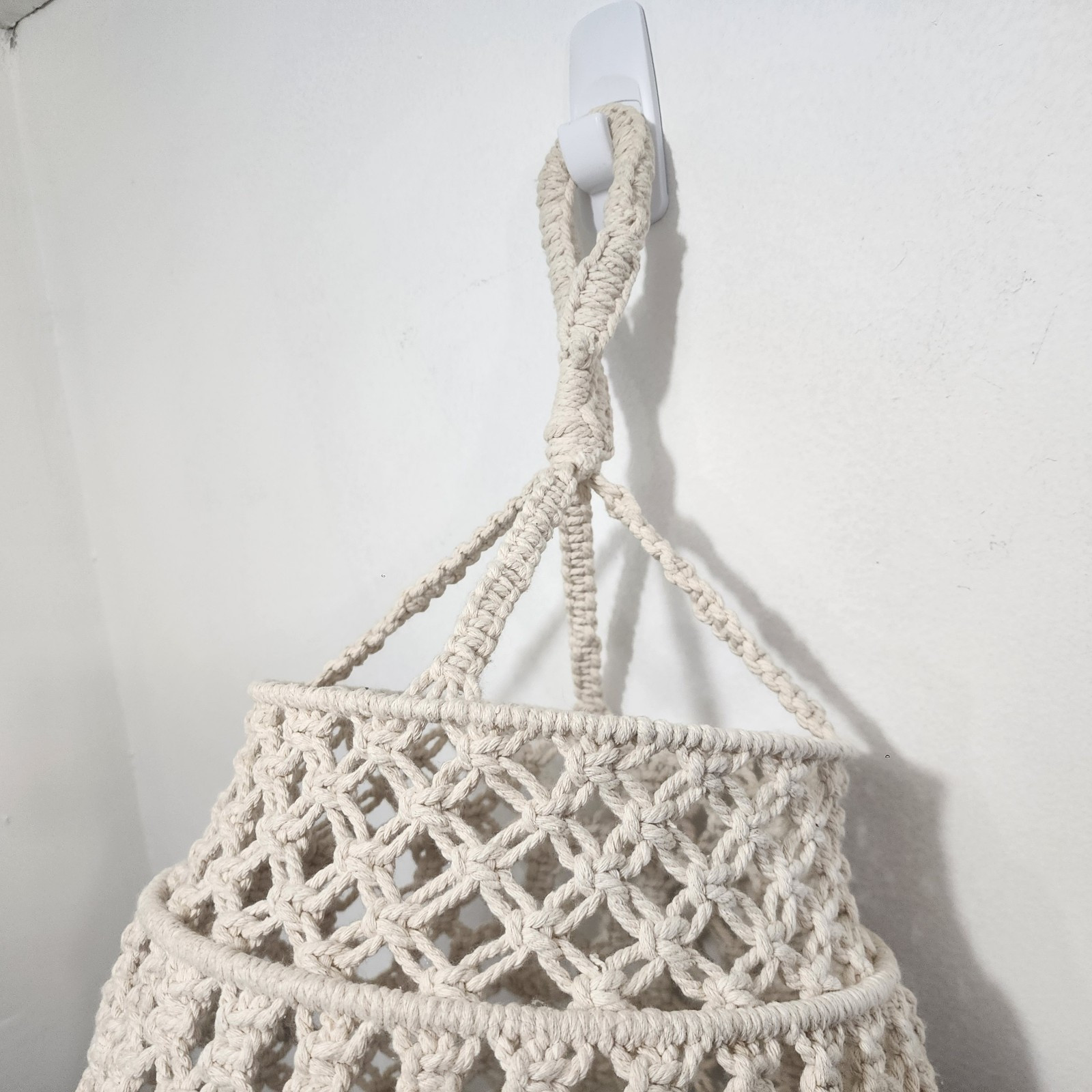 Macrame World Modern Handmade 6 pcs Rings Pendant Light Cover Shade Natural Boho