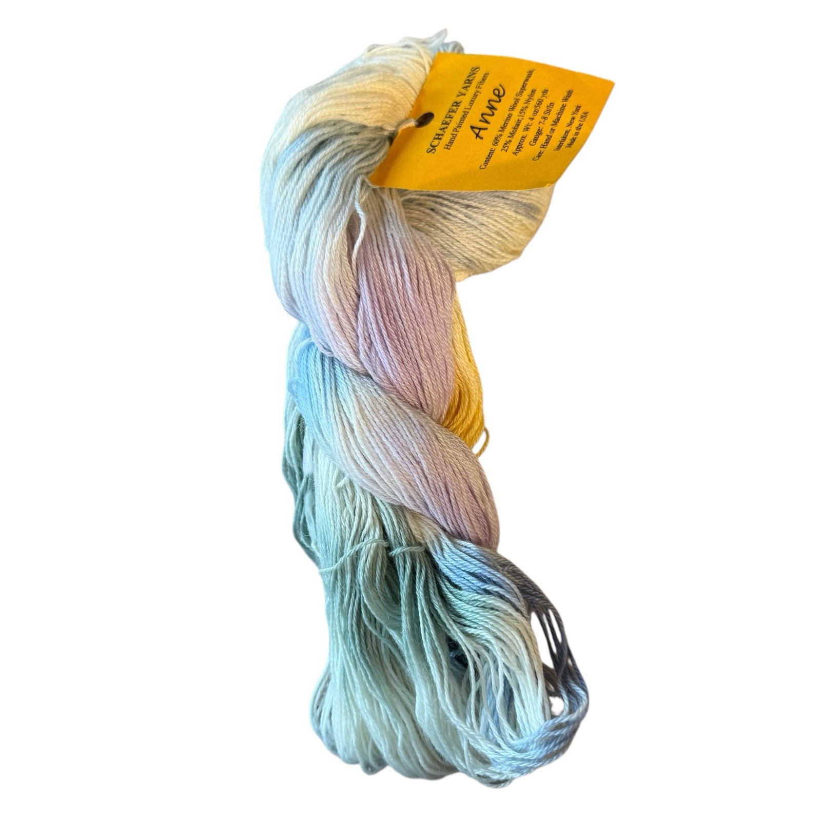 Discontinued SCHAEFER Hand Painted Yarn Anne Merino Mohair Nylon 560 yds Multi