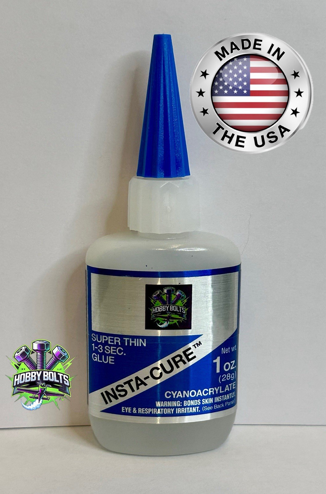 Bob Smith BSI SuperThin INSTA-CURE CA 1oz & INSTASET Accelerator 2oz Hobby Bolts