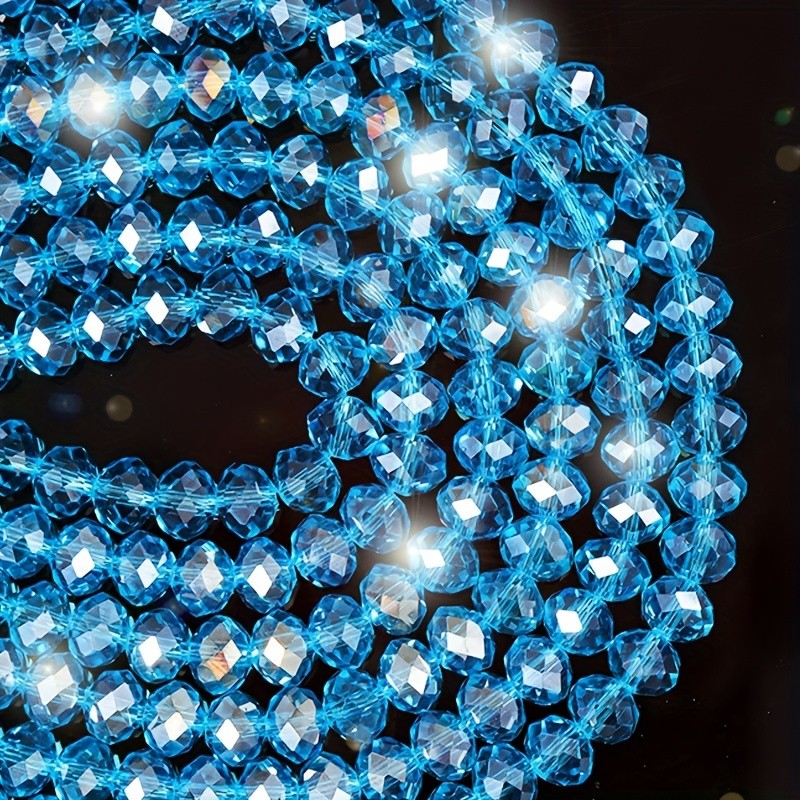8mm lake blue Austrian artificial crystal beads 60pcs DIY jewelry accessories