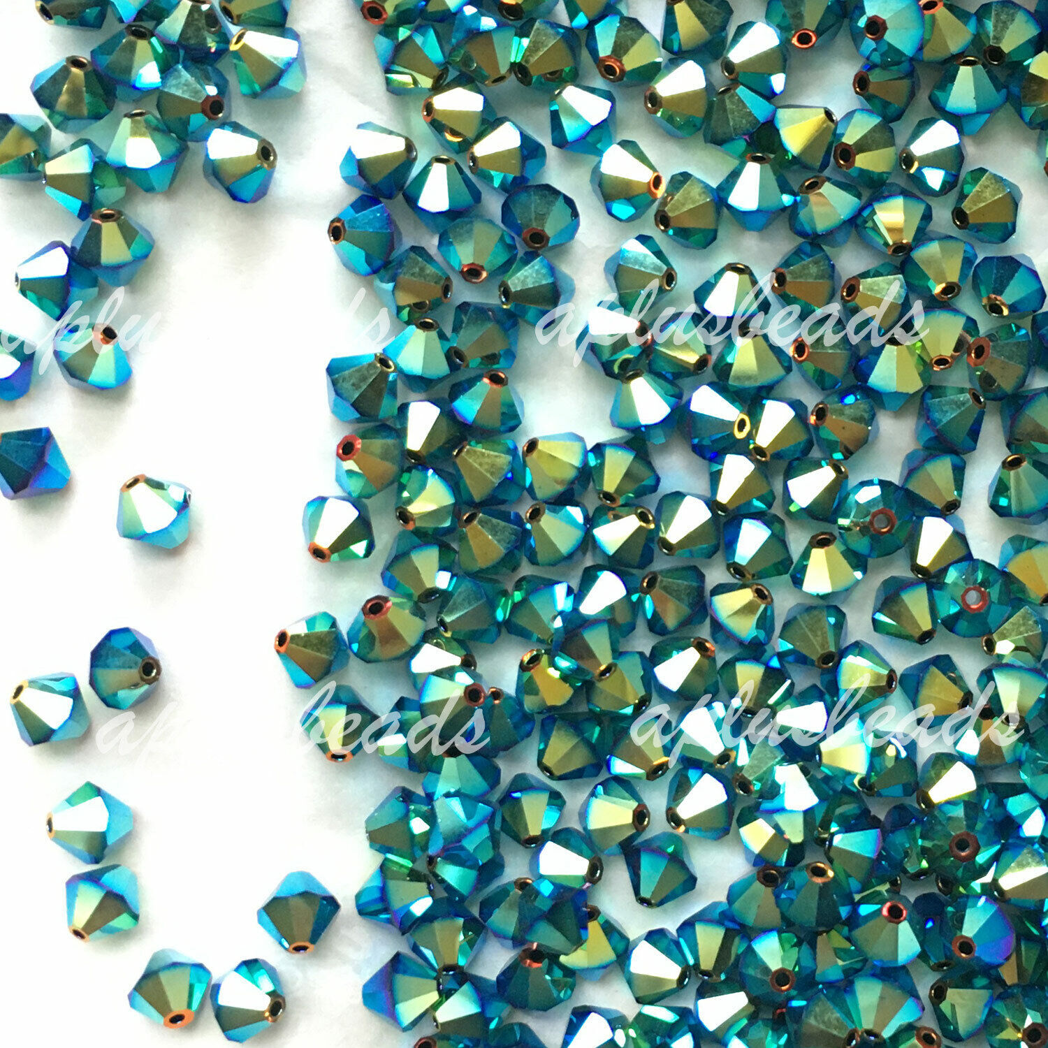 30pcs Swarovski Bicone 6mm #5301/5328 AB2X Crystal beads – pick colors