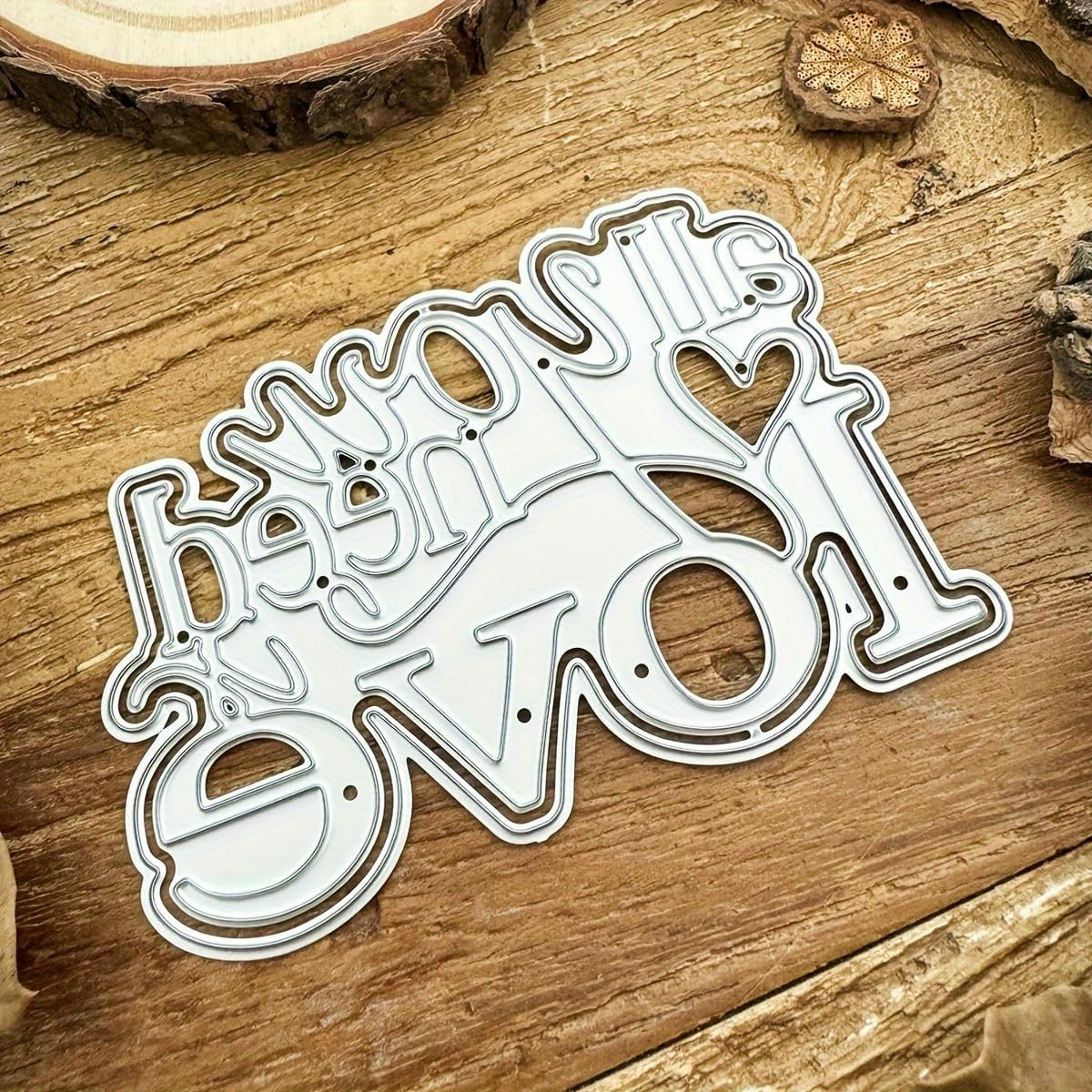 All You Need Is Love Die-Cuts, Carbon Steel Metal Cutting Dies for DIY Scrapbook