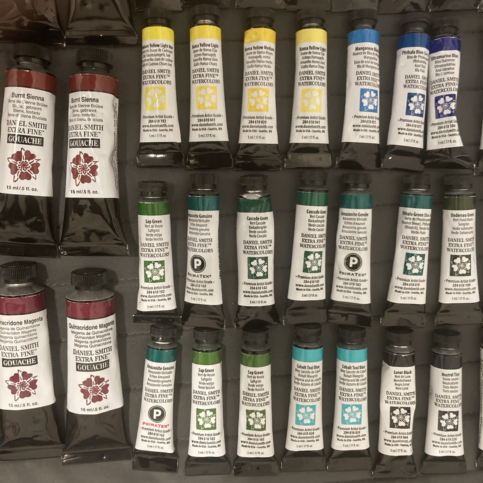 Lot of 105 – Daniel Smith Extra Fine Watercolors Paint – 5ml + 15ml – NEW H104