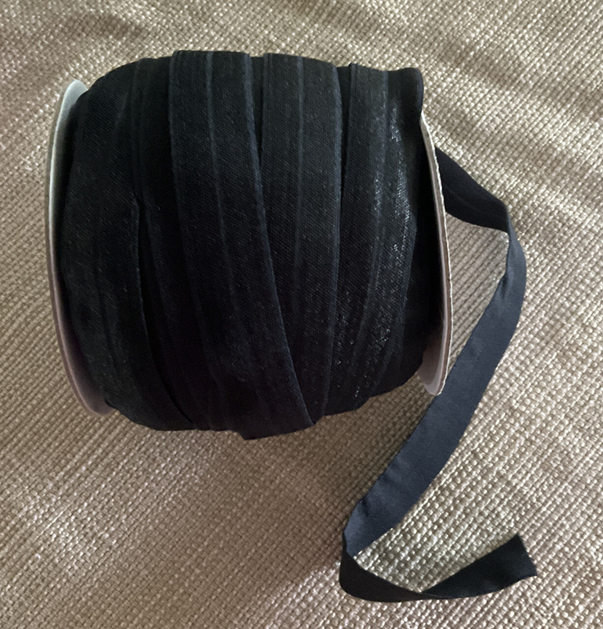 1 Yard 3/4” Black Fold Over Elastic Hair Ties