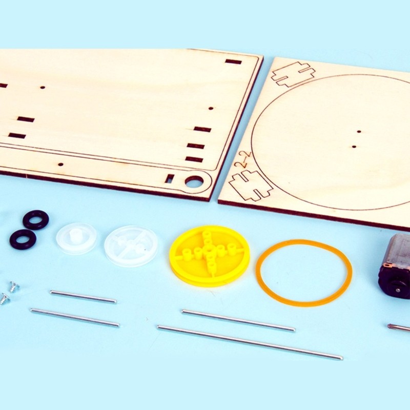 Creative Wooden Plotter Assembly Toy Enhances Kids Engineering Skills
