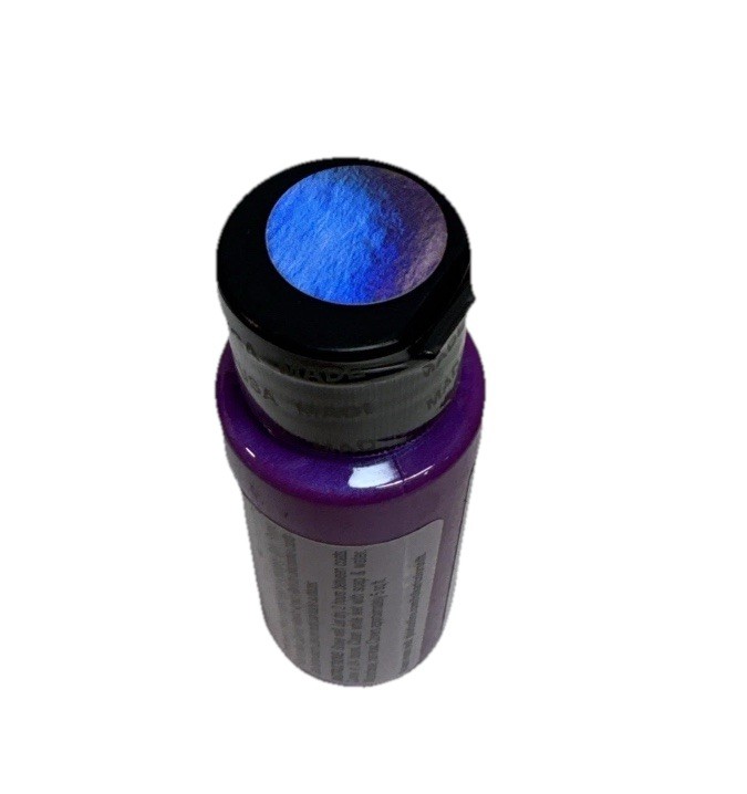 (8) FolkArt Color Shift Acrylic Paint Blue,Purple,Pink,Aqua,Green,Black,Yellow..