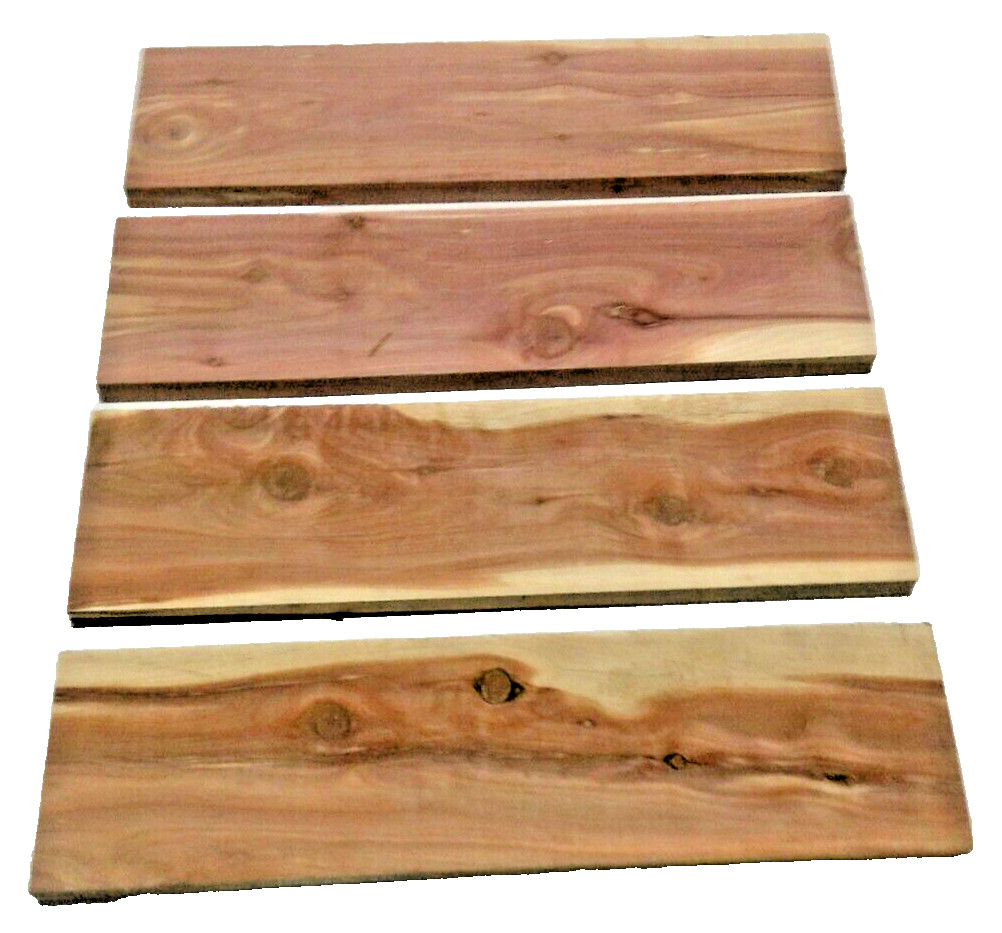 1 AROMATIC RED/WHITE CEDAR 1″ x 6″ x 24″ Lumber Decorative Board MILLED KILN DRY