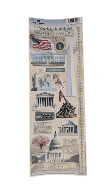 Themed Scrapbook Stickers Sheet Lot City Vacation Outdoor Travel Paper Cardstock
