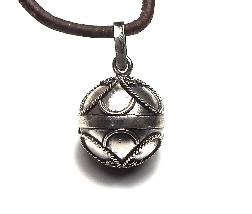 925 BALI Sterling Silver Harmony Ball Bola Pendant Bell Indonesia Choose Style