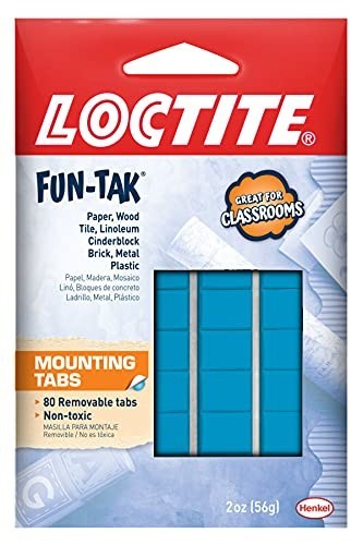 Adhesive Putty 80 Tabs 2 Oz Blue Mounting Putty For Posters Paper Wood Glass