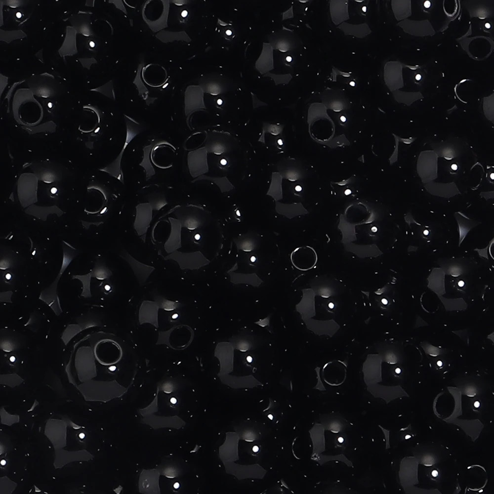 10-100Pcs/Lot 6-20Mm Solid Color round Acrylic Beads Loose Spacer Beads for Jewe