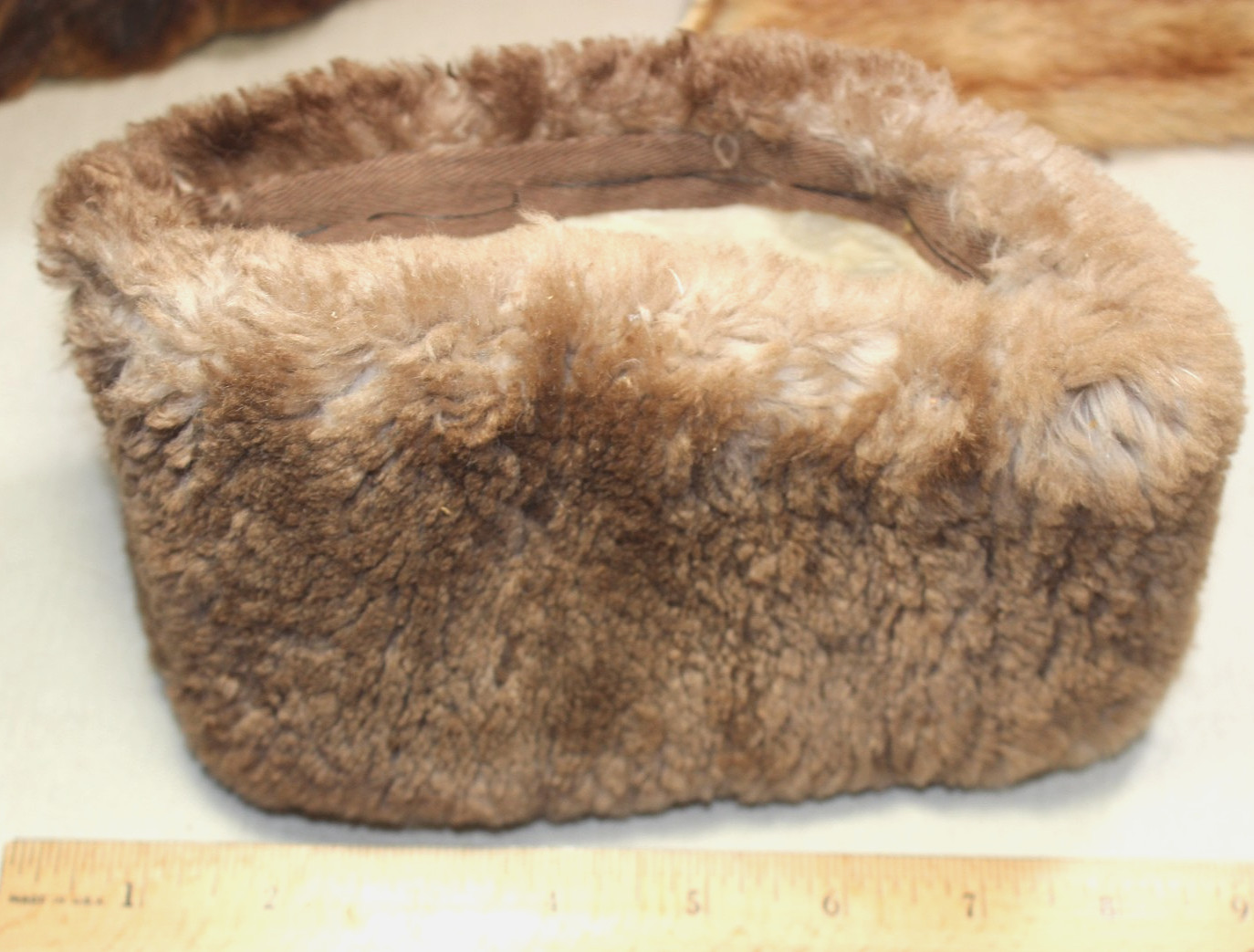 Vintage Fur Scraps Mink Mouton Caracul Sheepskin + unknown, 14oz
