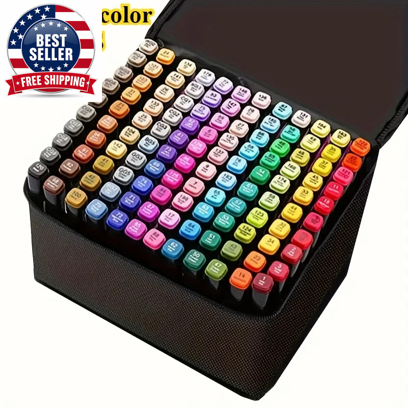 Professional Permanent Sketch Markers – Colored Dual-Head Set for Art Illustrati