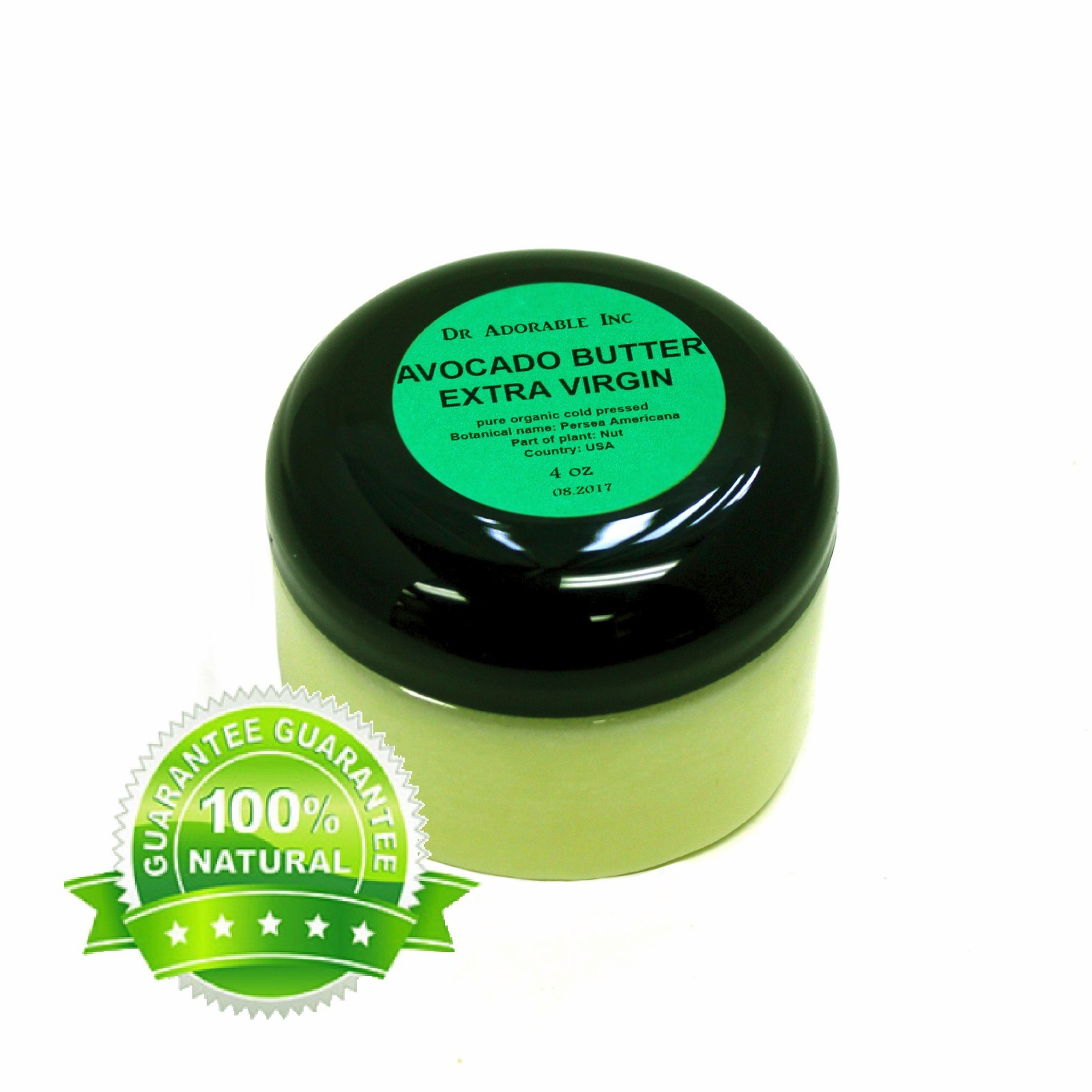 PURE AVOCADO BUTTER EXTRA VIRGIN UNREFINED ORGANIC COLD PRESSED 2 OZ-UP TO 12LB
