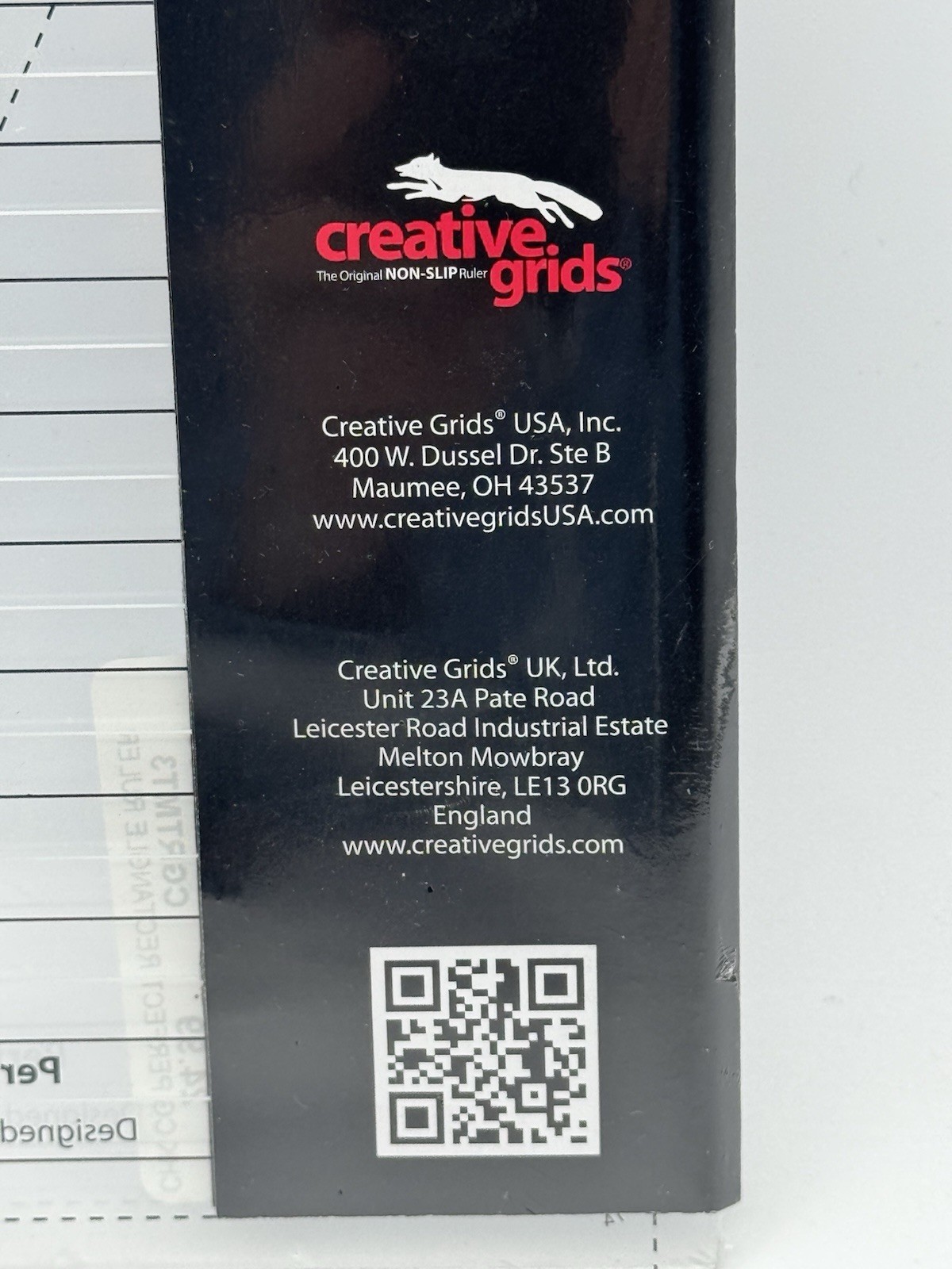 Creative Grids Perfect Rectangle Ruler 9-1/2in CGRTMT3 in Original Packaging