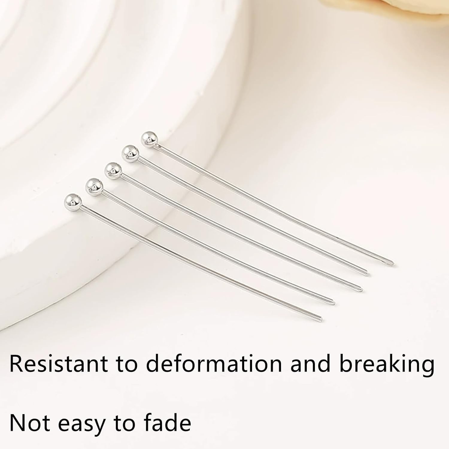 Silver Plated Quality Brass Ball Head Pins for Jewelry Making, Earrings – Hypoal