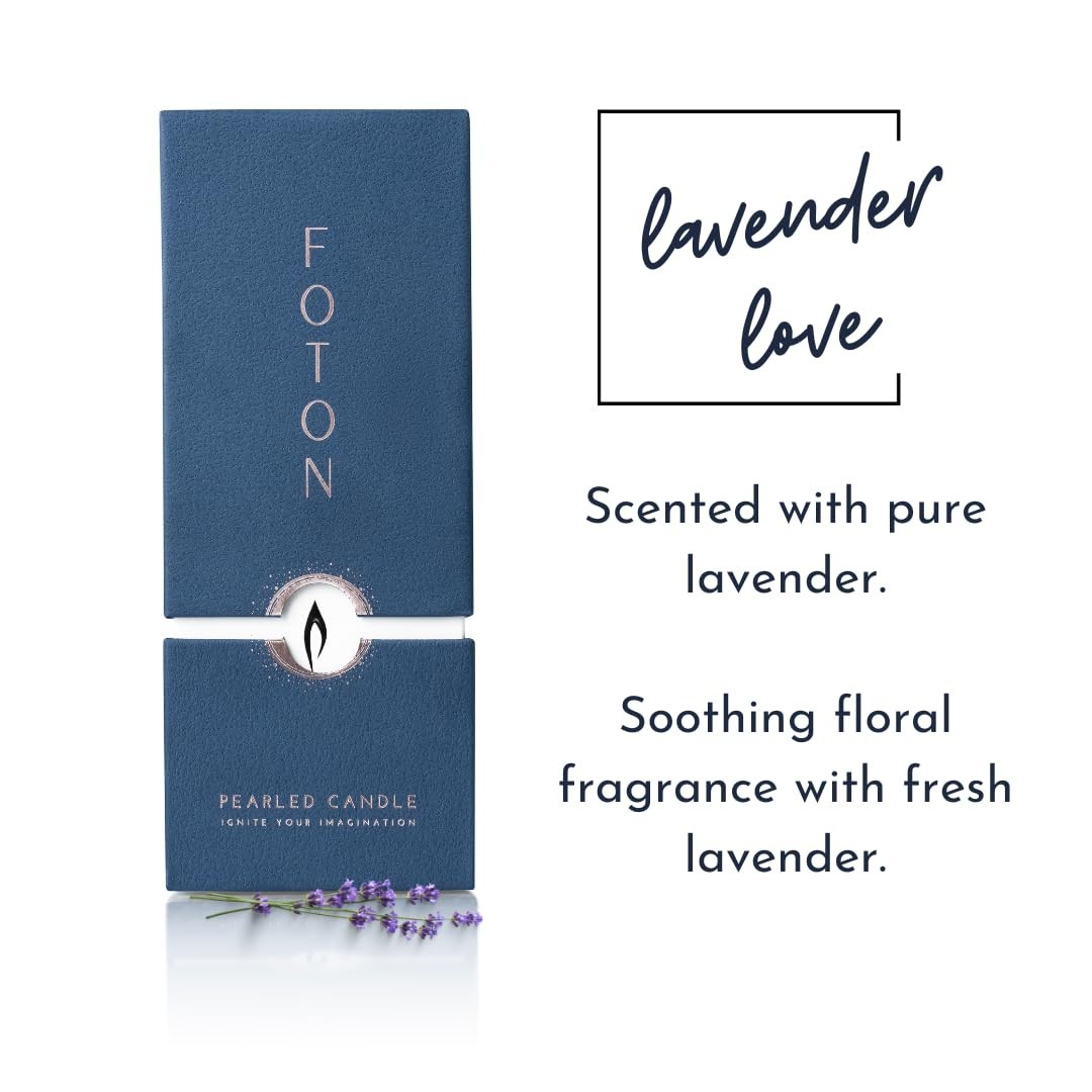 Lavender Love Scented Candle 18 Oz – Non-Toxic, Long-Lasting, Refillable, 120 Ho