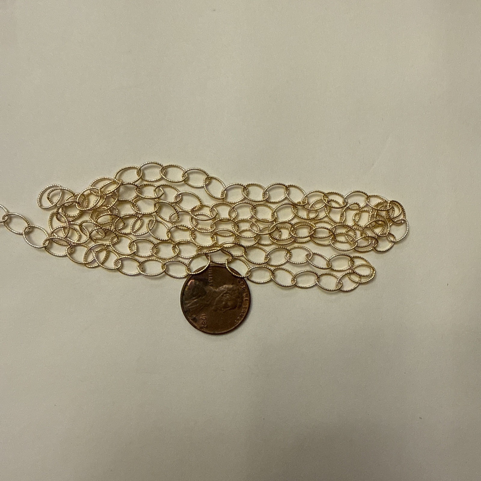 8x6mm 14kt gold filled twisted cable chain 5ft