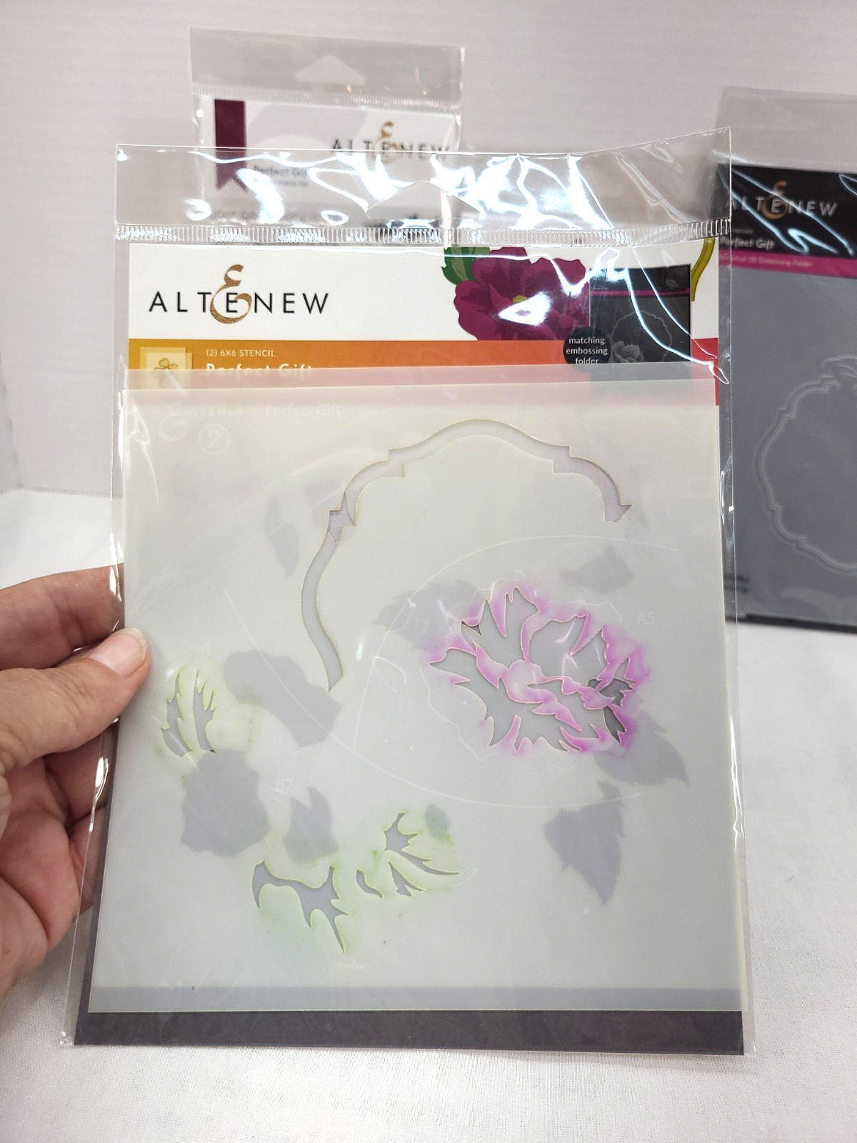 Alt E New Stamp Dies Stencils Emboss Crop & Create Fall 2023