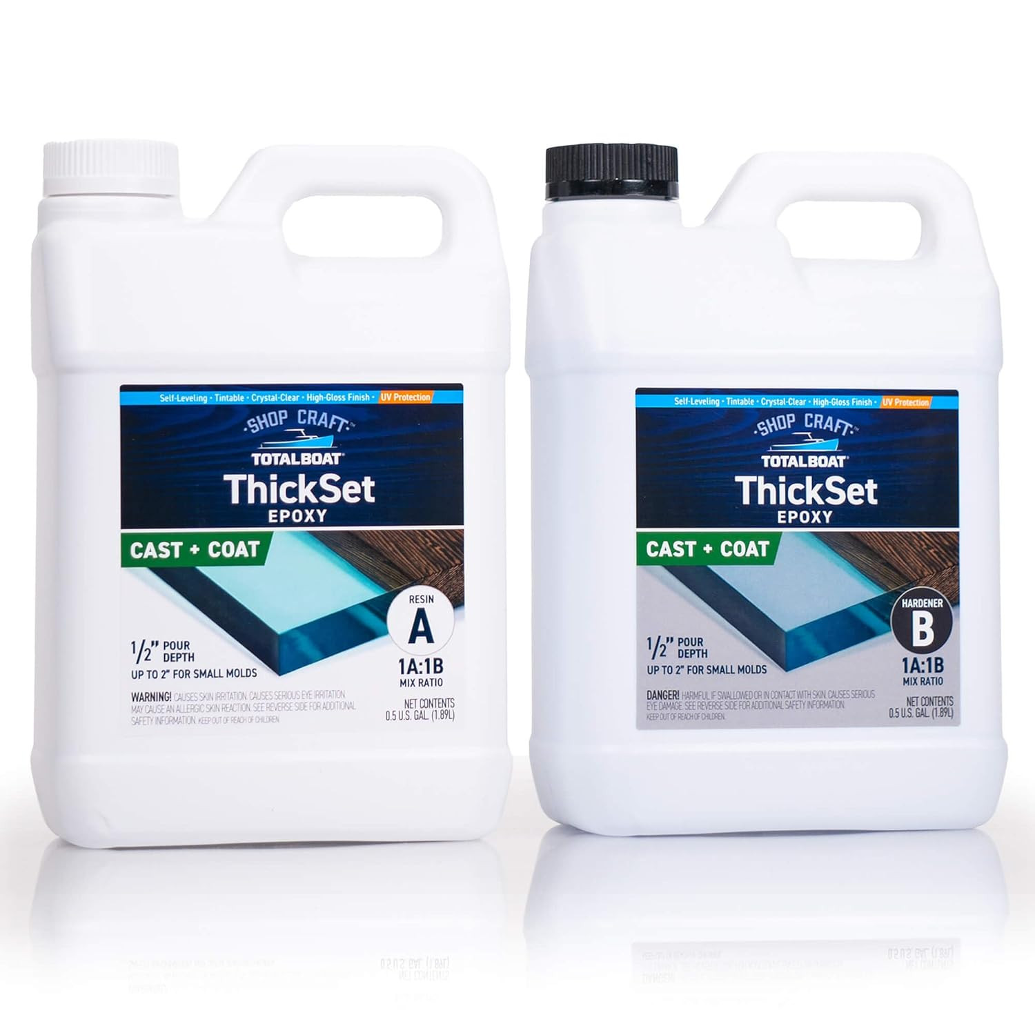 Thickset Deep Pour Epoxy Resin Kit – Gallon Crystal Clear Formula