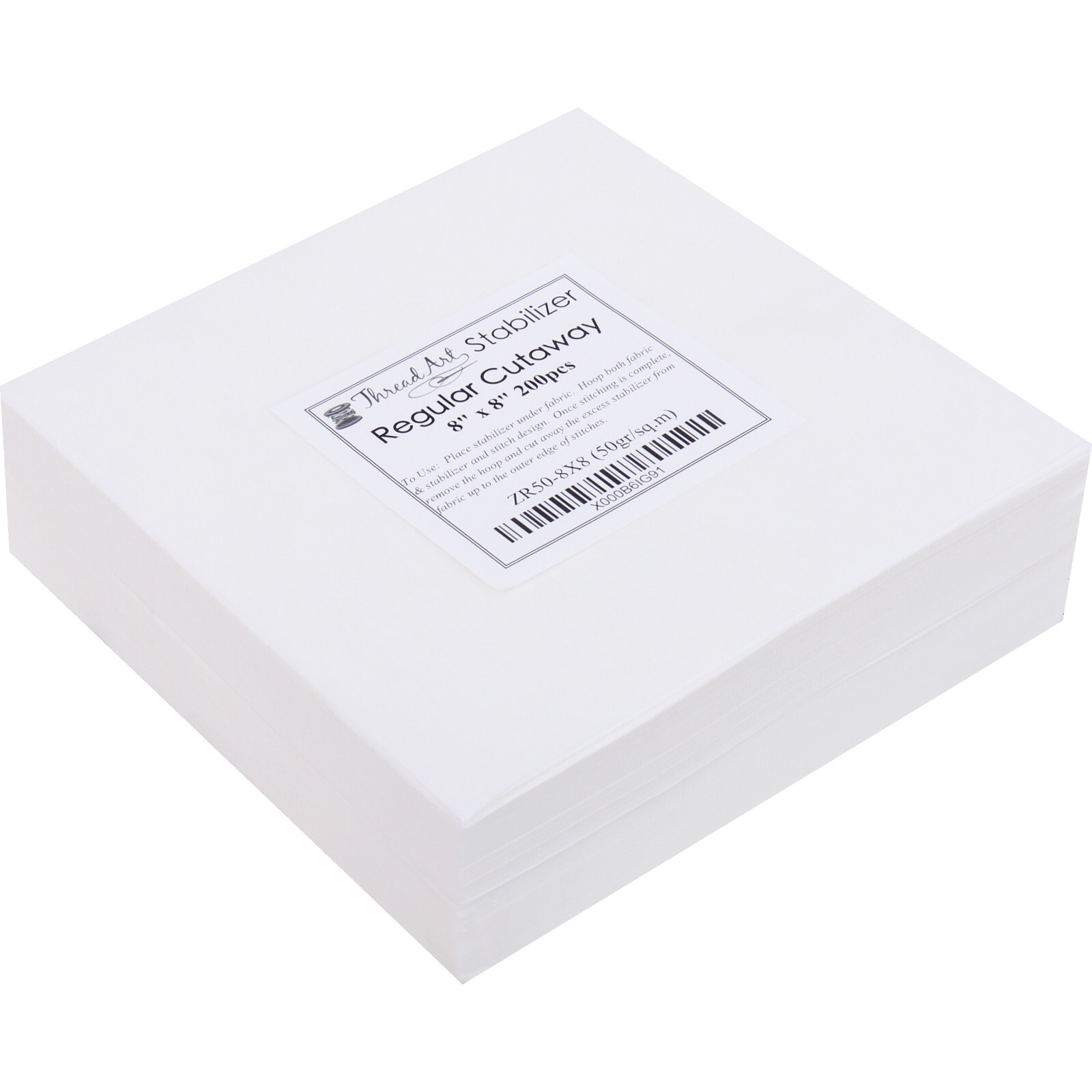 CUTAWAY EMBROIDERY MACHINE STABILIZER BACKING – PRECUTS & ROLLS – MEDIUM WT