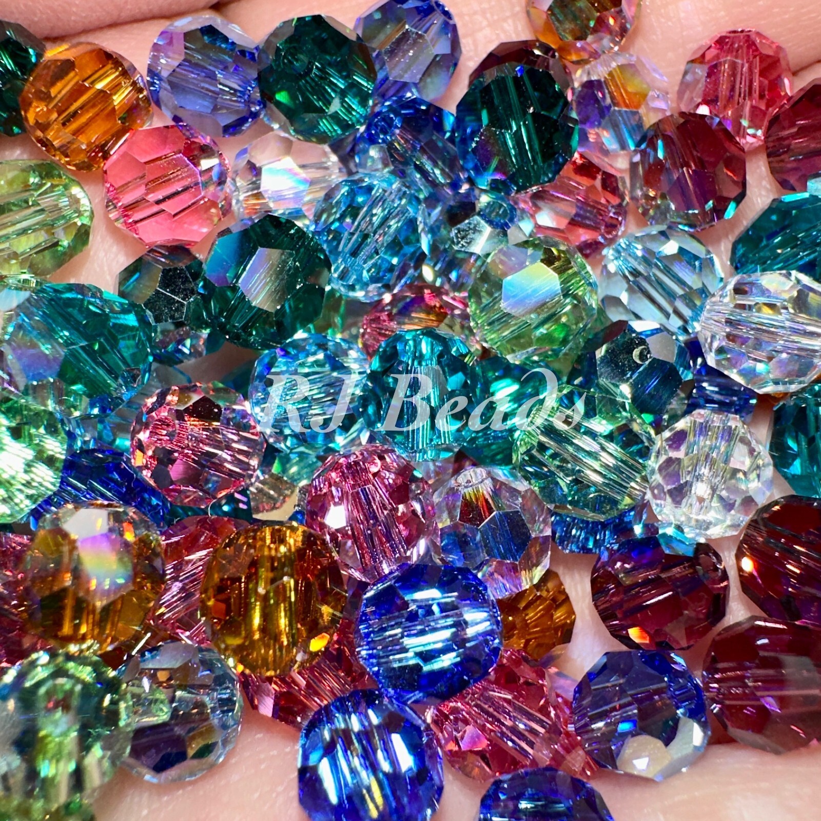Genuine 6mm Swarovski Crystal 5000 Sparkling Round Jewelry Supply Craft Beads AB
