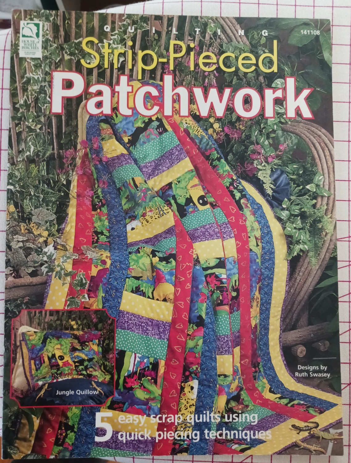 Strip-Pieced Patchwork House White Birches Quick Easy Quillow Rail Lantern Quilt