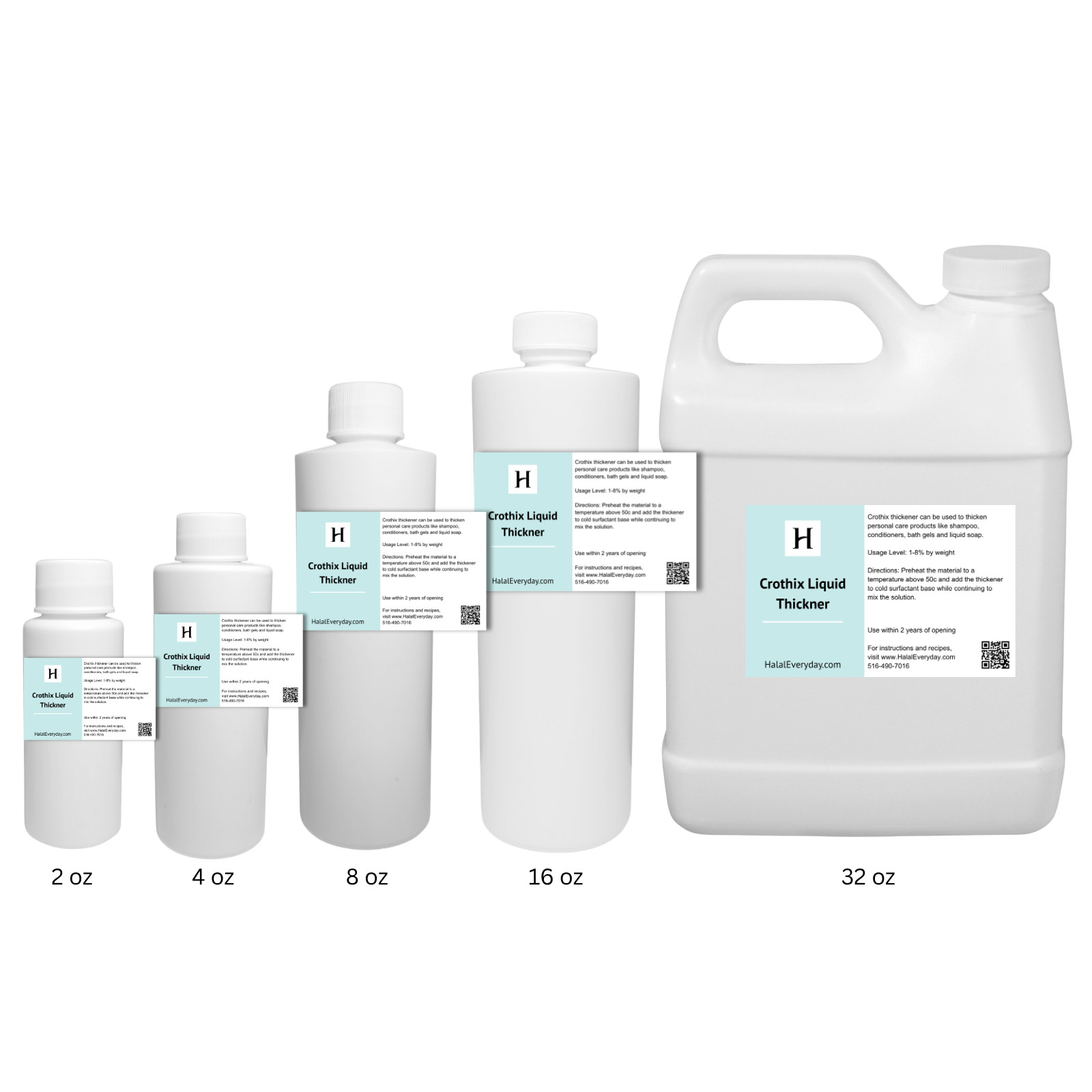 Crothix Liquid Thickener – Thickens Shampoos Bath Gels Liquid Soaps ALL SIZES
