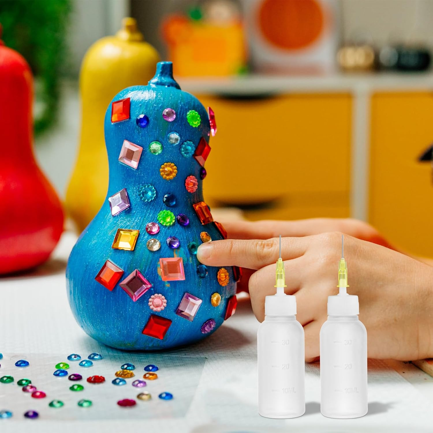 30ml Glue Precision Tip Applicator Bottle,Needle Squeeze Bottle with