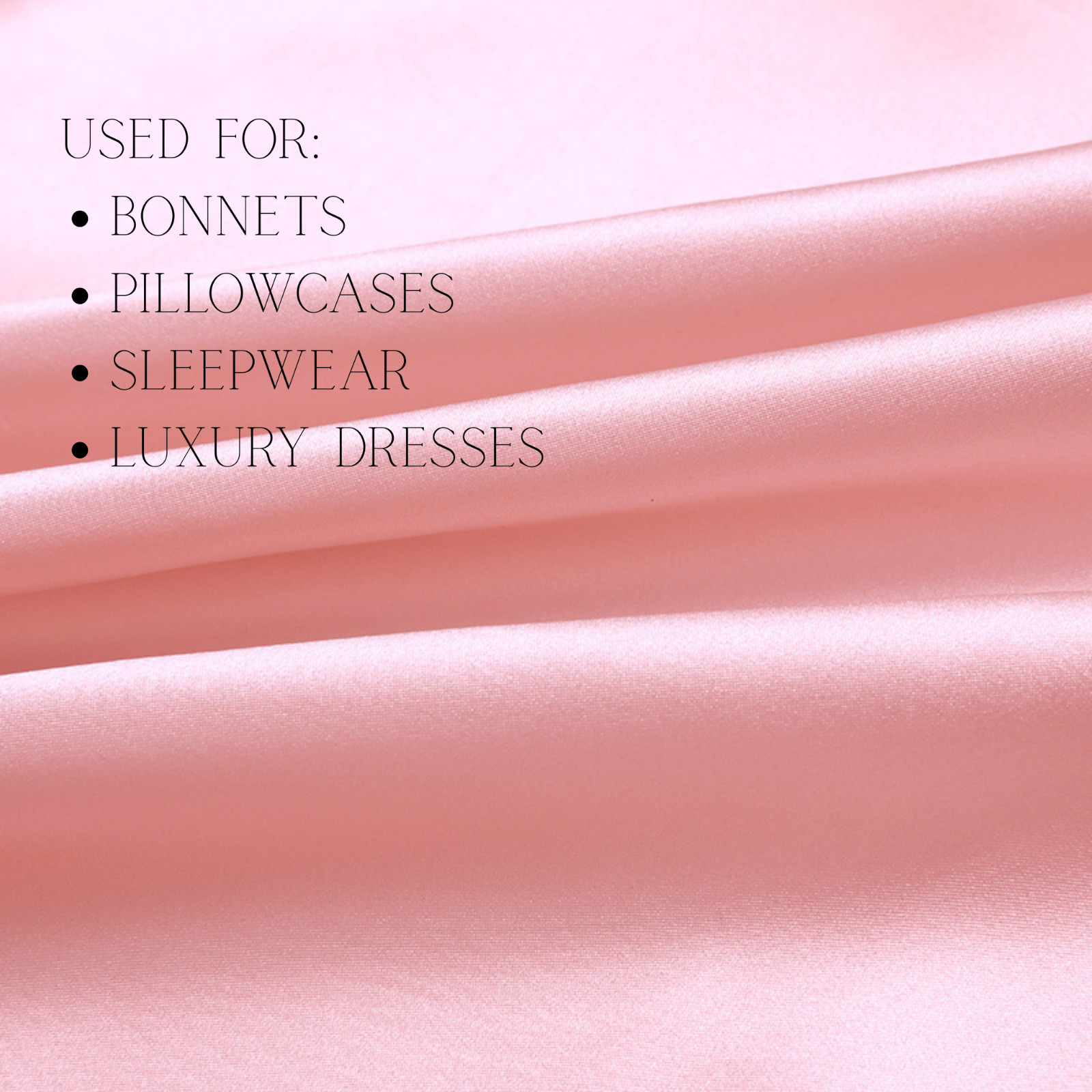 Baby Pink 100% Pure Mulberry Silk Fabric by the Yard